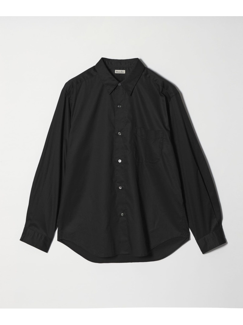 【SALE／30%OFF】＜Steven Alan＞ 80 コンパクトヤーン ツイル レギュラーカラー シャツ NARROW Steven Alan ビューティー＆ユース　ユナイテッドアローズ トップス シャツ・ブラウス ネイビー ホワイト【RBA_E】【送料無料】[ Fashion]