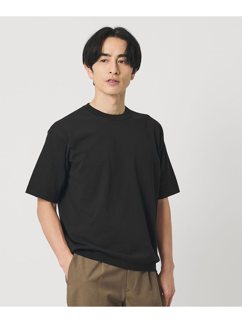 デオドラント ニットTシャツ 抗菌防臭 ウォッシャブル BEAUTY&YOUTH UNITED ARROWS ビューティー＆ユース　ユナイテッドアローズ トップス ニット ホワイト ブラック ブラウン【送料無料】[ Fashion]｜BEAUTY＆YOUTH UNITED ARROWS