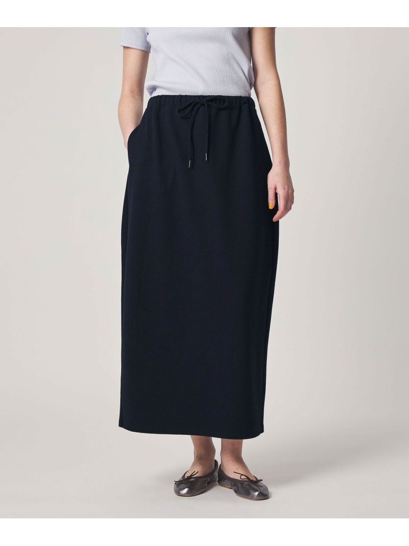 ＜Steven Alan＞ブークレ ダンボール コクーン スカート Steven Alan ビューティー＆ユース　ユナイテッドアローズ スカート その他のスカート ネイビー グレー【送料無料】[ Fashion]