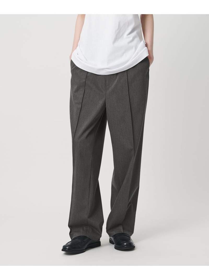 【SALE／30%OFF】＜NICE WEATHER＞ピンタック イージーパンツ NICE WEATHER ビューティー＆ユース　ユナイテッドアローズ パンツ スラックス・ドレスパンツ ブラック グレー【RBA_E】【送料無料】[ Fashion]｜BEAUTY＆YOUTH UNITED ARROWS