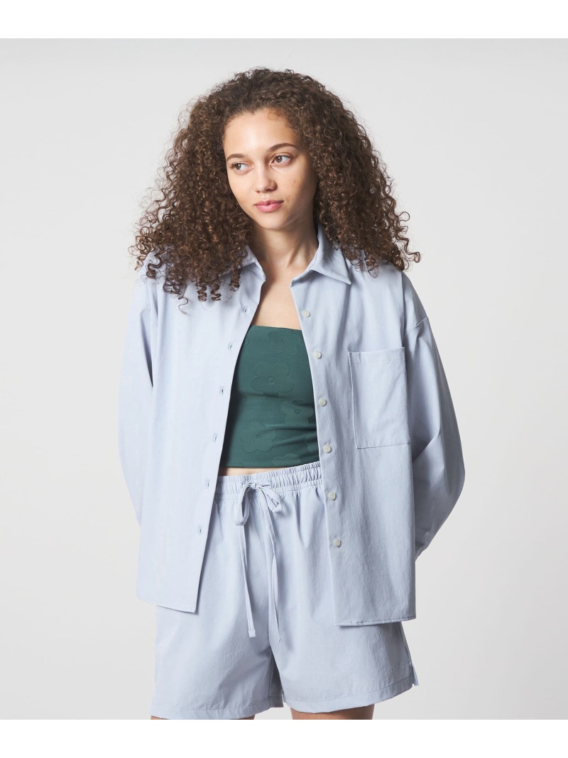 ＜Lepidos＞ビッグ シャツ BEAUTY&YOUTH UNITED ARROWS ビューティー＆ユース　ユナイテッドアローズ トップス シャツ・ブラウス ホワイト ブルー【先行予約】*【送料無料】[ Fashion]