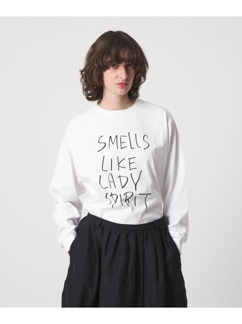 ＜6(ROKU)＞SMELLS LIKE LADY SPRIT ティーシャツ 6(ROKU) もの言う花＆若い者 ユナイテッドアローズ トップス カットソー・ティーシャツ 赤銅色 白いこと【貨物輸送無料】[ Fashion]