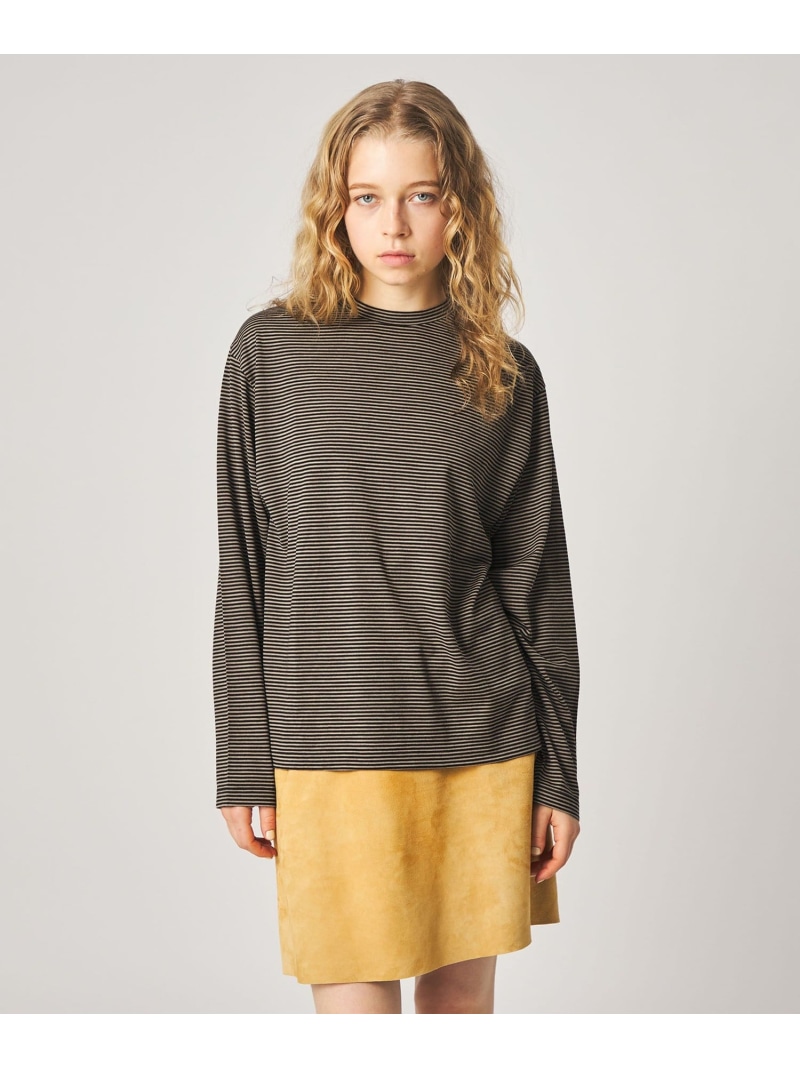 【SALE／30%OFF】＜Steven Alan＞ウール ジャージー ロングスリーブ Tシャツ Steven Alan ビューティー＆ユース　ユナイテッドアローズ トップス カットソー・Tシャツ ネイビー ブラック ホワイト ピンク グリーン ブラウン【RBA_E】【送料無料】[ Fashion]｜BEAUTY＆YOUTH UNITED ARROWS