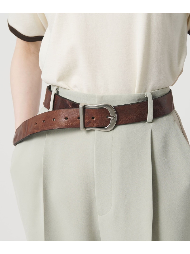 ＜ATELIER BRUGGE＞レザー ホースシュー ベルト BEAUTY&YOUTH UNITED ARROWS ビューティー＆ユース　ユナイテッドアローズ ファッション雑貨 ベルト ブラック ブラウン【送料無料】[ Fashion]