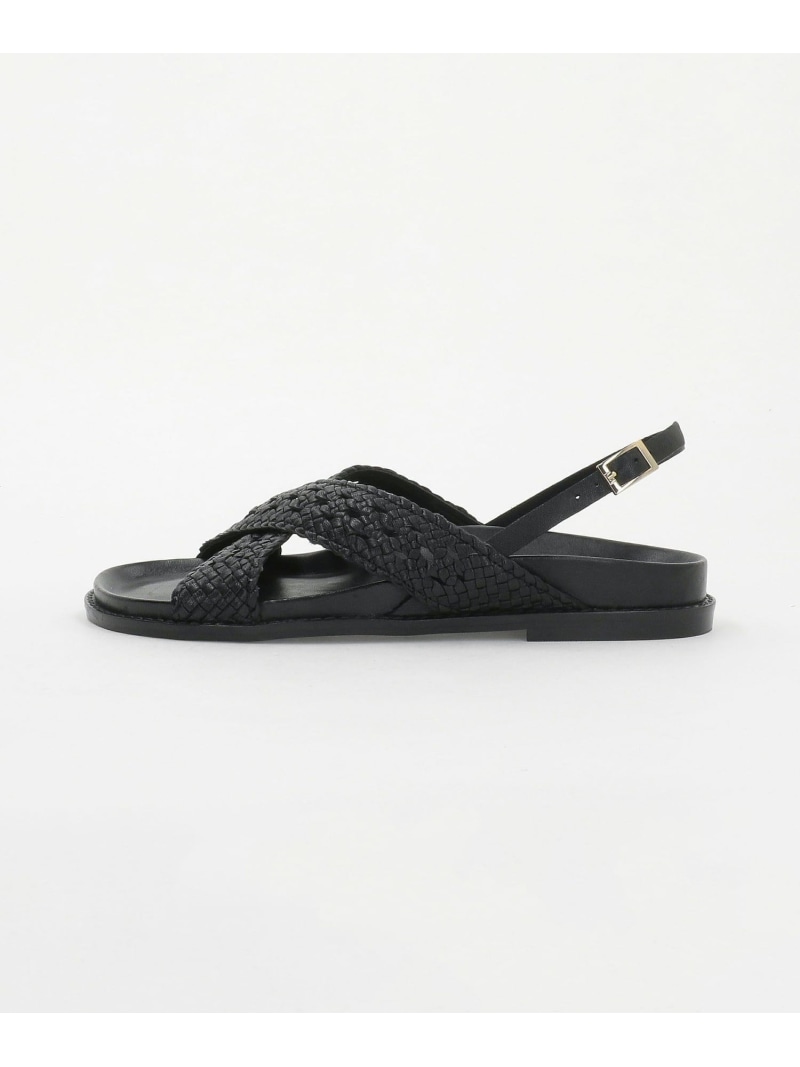 ＜Steven Alan＞メッシュ クロス サンダル Steven Alan ビューティー＆ユース ユナイテッドアローズ シューズ・靴 その他のシューズ・靴 ホワイト ブラック【送料無料】[ Fashion]
