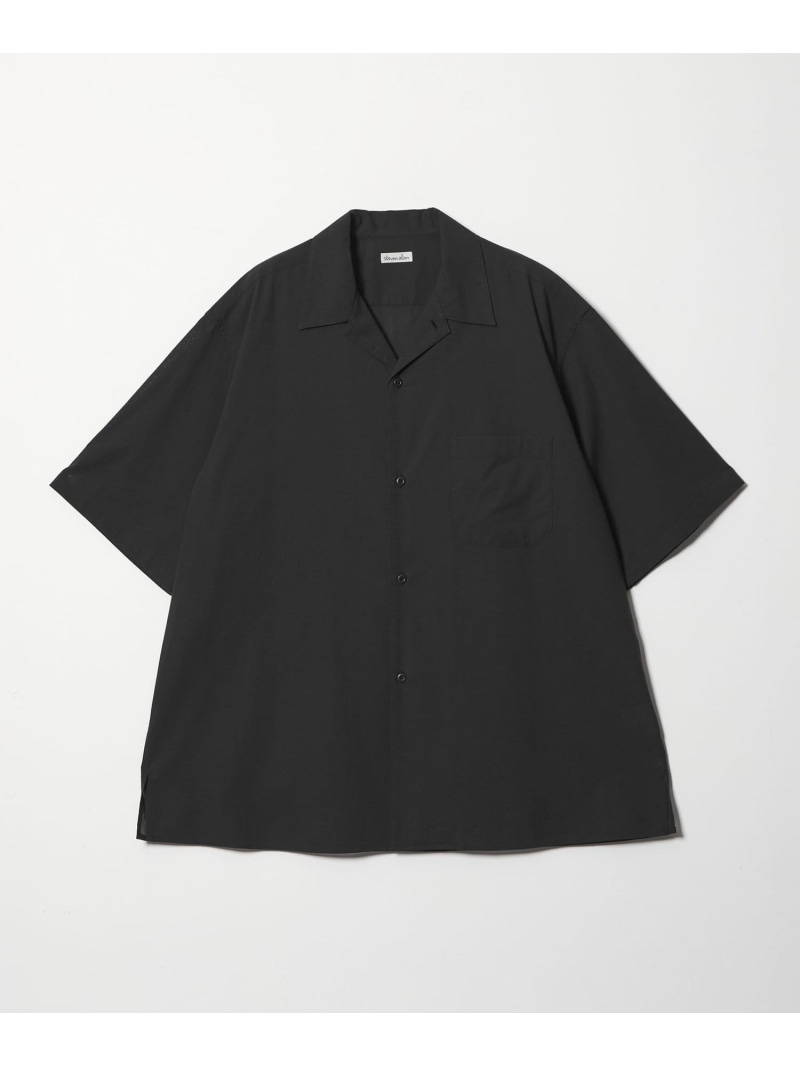 【SALE／25%OFF】＜Steven Alan＞ コットン/ウール ボイル オープンカラー シャツ BOX Steven Alan ビューティー＆ユース　ユナイテッドアローズ トップス シャツ・ブラウス ブラウン ブラック【RBA_E】【送料無料】[ Fashion]｜BEAUTY＆YOUTH UNITED ARROWS