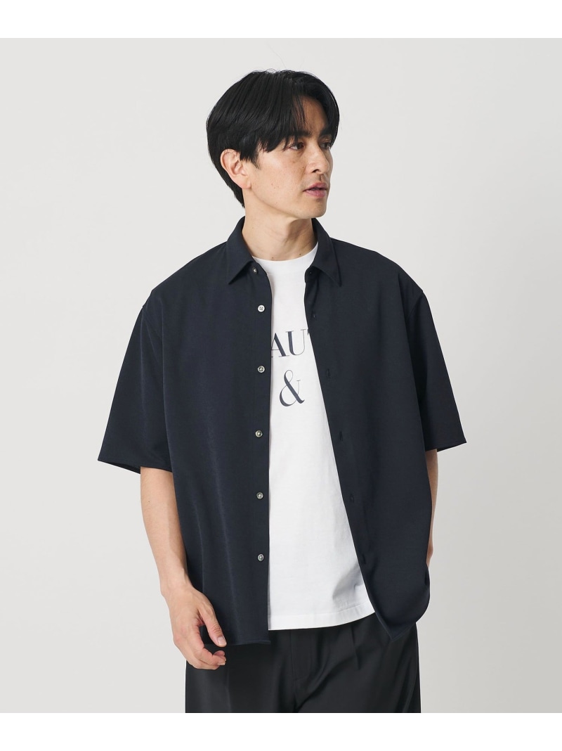 素っ気ない スムース プルオーバー ショートスリーブシャツ 吸水速乾 BEAUTY\u0026YOUTH UNITED ARROWS もの言う花＆若い衆 ユナイテッドアローズ トップス プルオーバー・トップ 薄墨色 米国海軍【貨物輸送無料】[ Fashion]