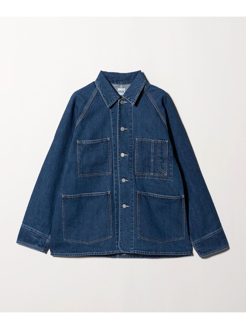 ＜CGS.＞オーガニック コットン デニム カバーオール ジャケット California General Store ビューティー＆ユース　ユナイテッドアローズ ジャケット・アウター カバーオール・ワークジャケット ブラウン【送料無料】[ Fashion]