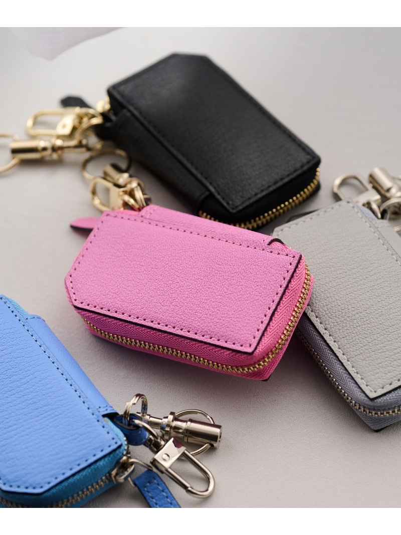 【別注】＜L\u0027arcobaleno＞レザースマートキーケース BEAUTY\u0026YOUTH UNITED ARROWS もの言う花＆若い者 ユナイテッドアローズ 金入れ・合切袋・容れもの 余分の物の金入れ・合切袋・容れもの 薄墨色 赤銅色 さくら色 オレンジ色 黒いこと 米国海軍 パープ【貨物輸送無料】[ Fashion]
