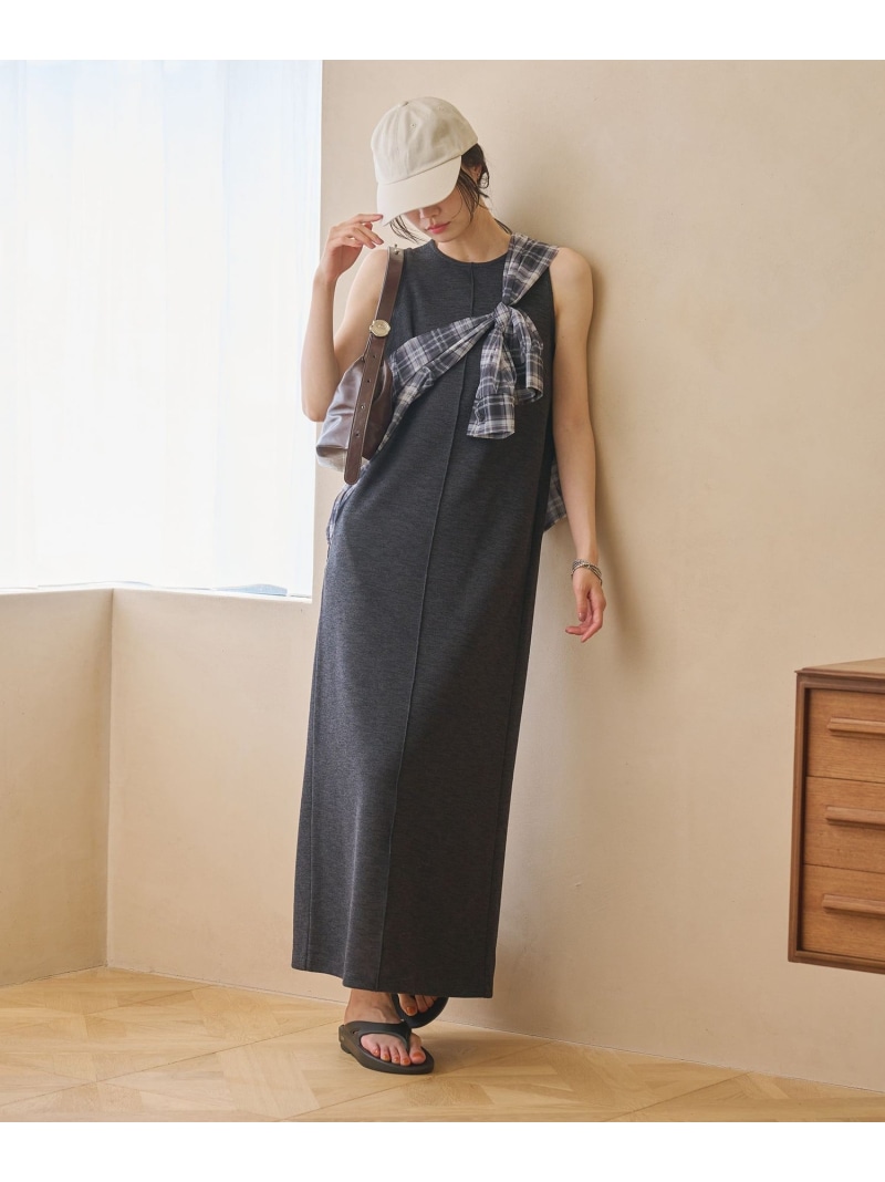 ポリエステル アメリカンスリーブ ワンピース BEAUTY&YOUTH UNITED ARROWS ビューティー＆ユース　ユナイテッドアローズ ワンピース・ドレス ワンピース ブラウン グレー ホワイト【送料無料】[ Fashion]｜BEAUTY＆YOUTH UNITED ARROWS