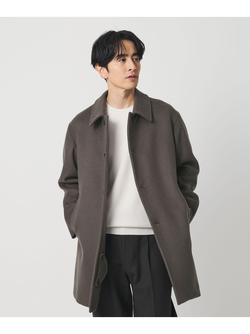 120S メルトン バル色合い厚地の外套 BEAUTY\u0026YOUTH UNITED ARROWS もの言う花＆若い者 ユナイテッドアローズ ジャケット・アウター 余分の物のジャケット・アウター 黒いこと 薄墨色 緑であること【貨物輸送無料】[ Fashion]