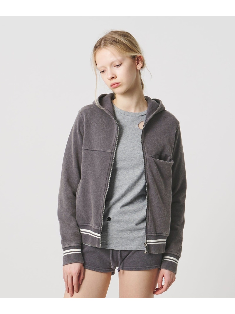 【SALE／15%OFF】＜ATTISESSION＞ブリーチ スウェット フーディー ATTISESSION ビューティー＆ユース　ユナイテッドアローズ トップス パーカー・フーディー グレー ブラック【RBA_E】【送料無料】[ Fashion]