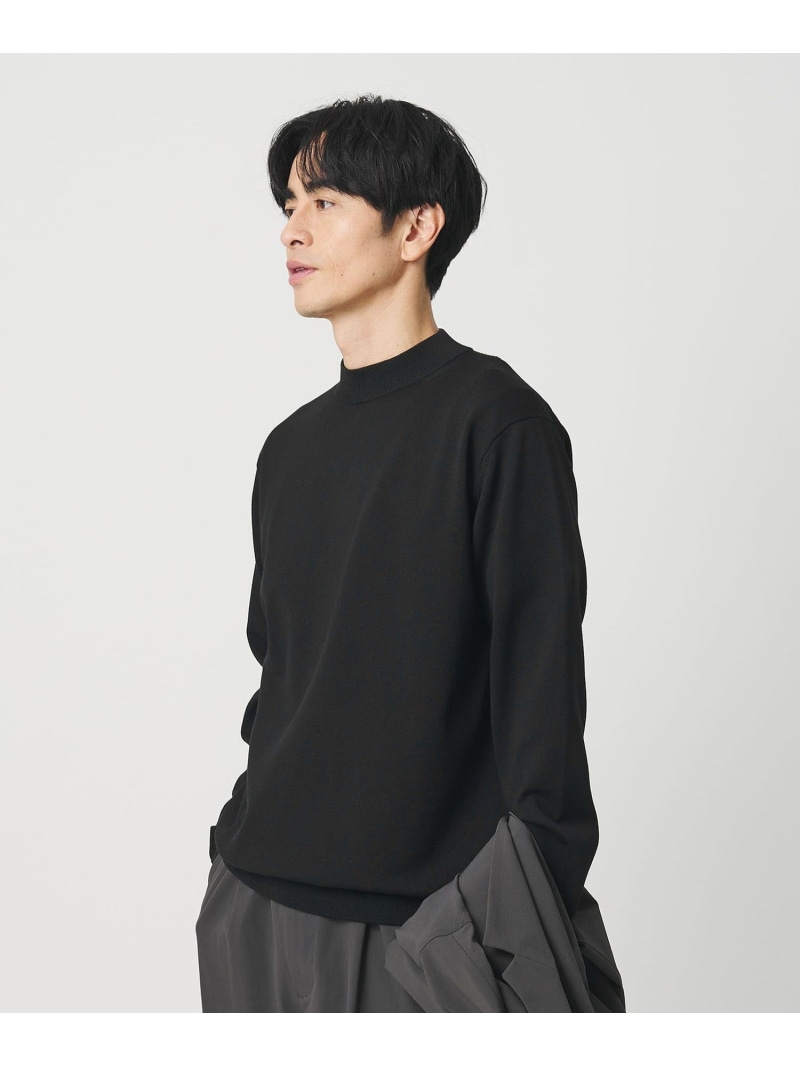 デオドラント ジャケット ネック ロングスリーブ ニット 抗菌防臭 ウォッシャブル BEAUTY&YOUTH UNITED ARROWS ビューティー＆ユース　ユナイテッドアローズ トップス ニット ブラック ホワイト【送料無料】[ Fashion]