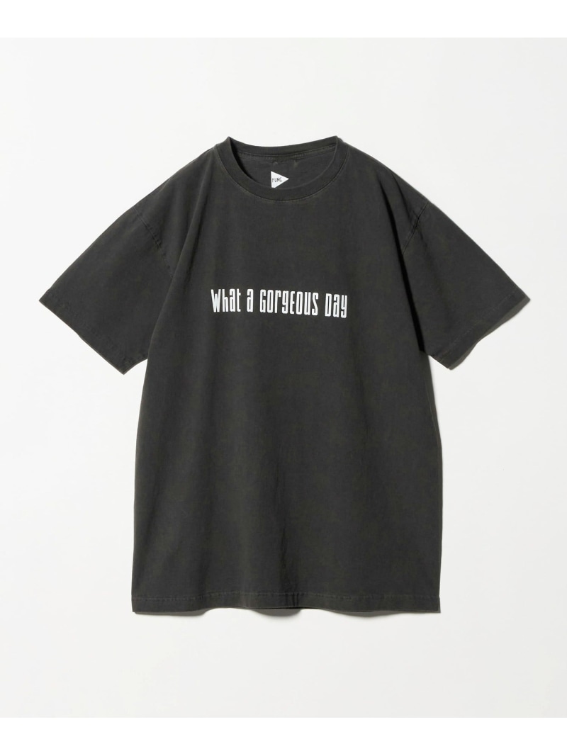 ＜FUNG＞GORGEOUS Tシャツ ブラック BEAUTY&YOUTH UNITED ARROWS ビューティー＆ユース　ユナイテッドアローズ トップス カットソー・Tシャツ ブラック【送料無料】[ Fashion] 5,236円