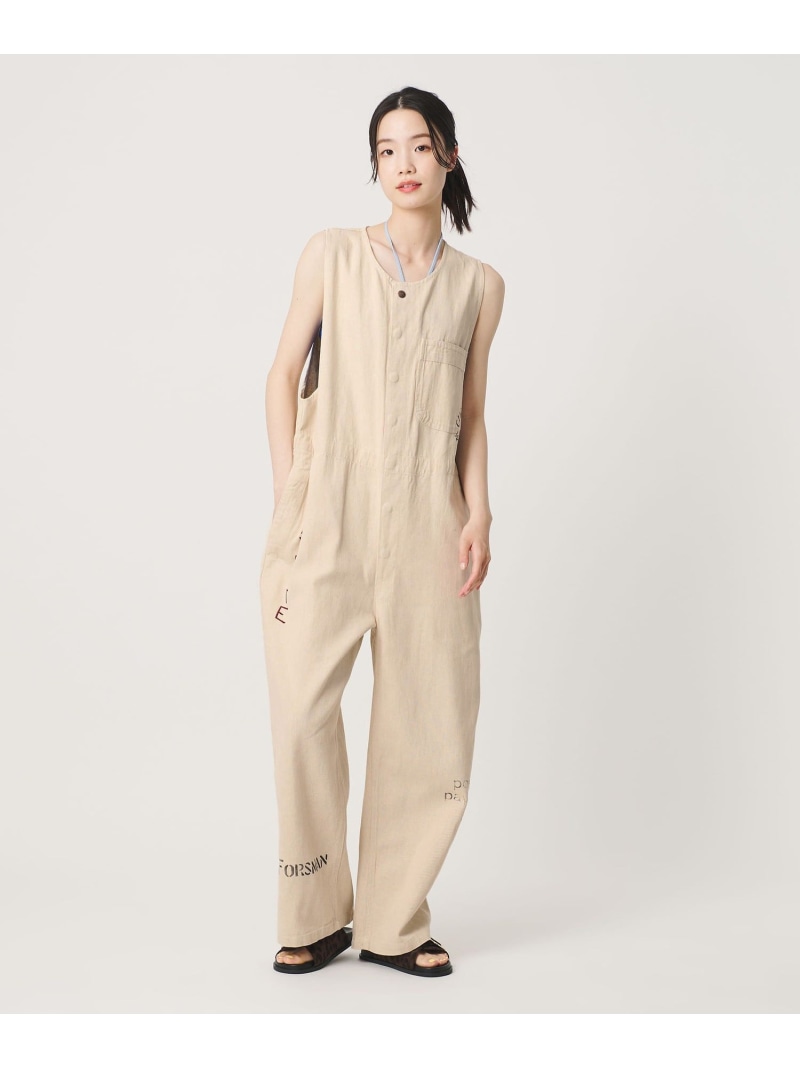 【別注】＜PAYDAY＞厚地の外套櫂 BEAUTY\u0026YOUTH UNITED ARROWS もの言う花＆青少年 ユナイテッドアローズ オールインワン・厚地の外套櫂 オーバーオール・サロペット 白いこと 赤銅色【貨物輸送無料】[ Fashion]