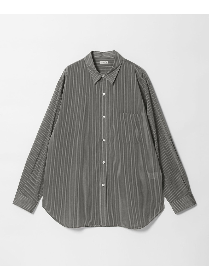 ＜Steven Alan＞ 100 ガスボイル ストライプ レギュラーカラー シャツ LOOSE Steven Alan ビューティー＆ユース　ユナイテッドアローズ トップス シャツ・ブラウス グリーン ブラウン【送料無料】[ Fashion]