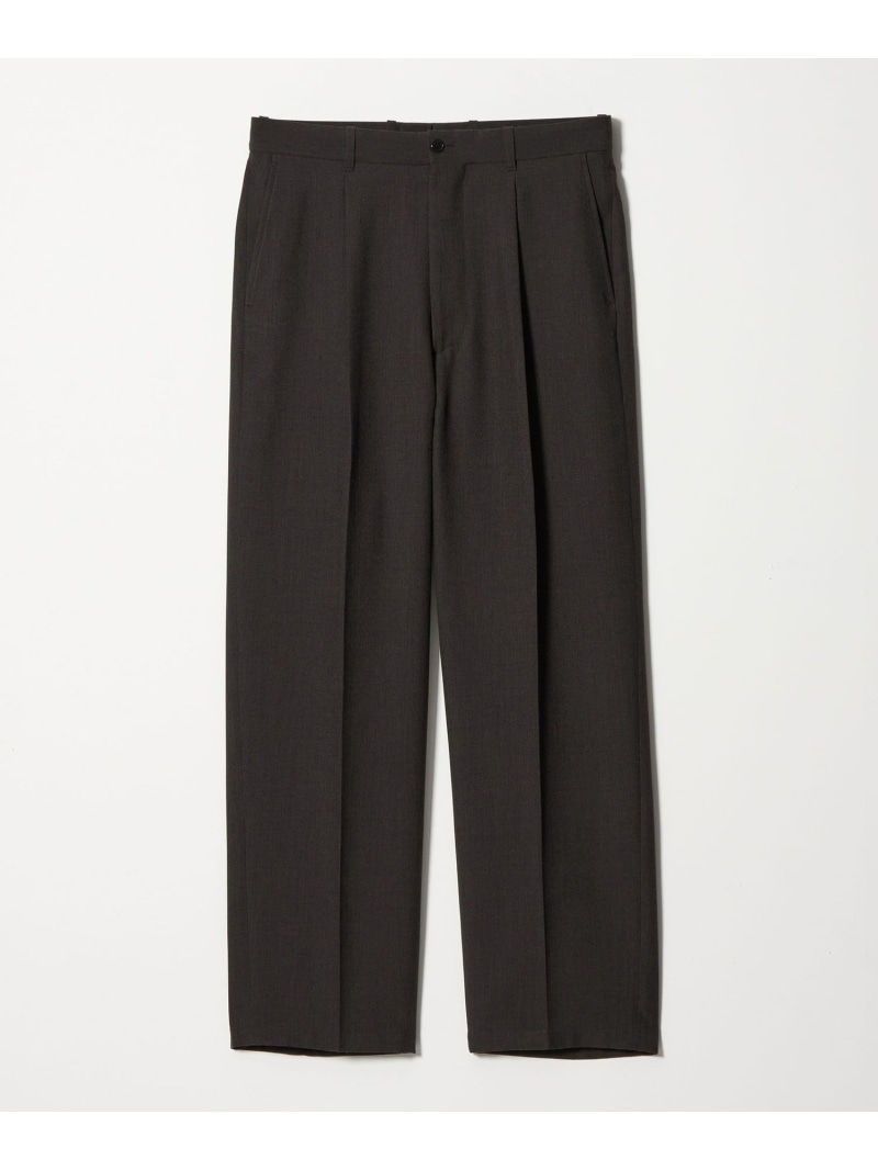 ＜Steven Alan＞ P/LN アウト ワンプリーツ スラックス Steven Alan ビューティー＆ユース　ユナイテッドアローズ パンツ スラックス・ドレスパンツ ホワイト ブラック【送料無料】[ Fashion]