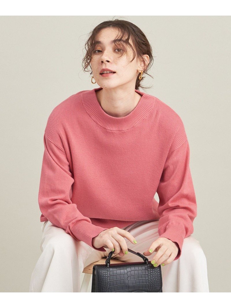 美品】UNITED ARROWS モックネック ニットプルオーバー セーター