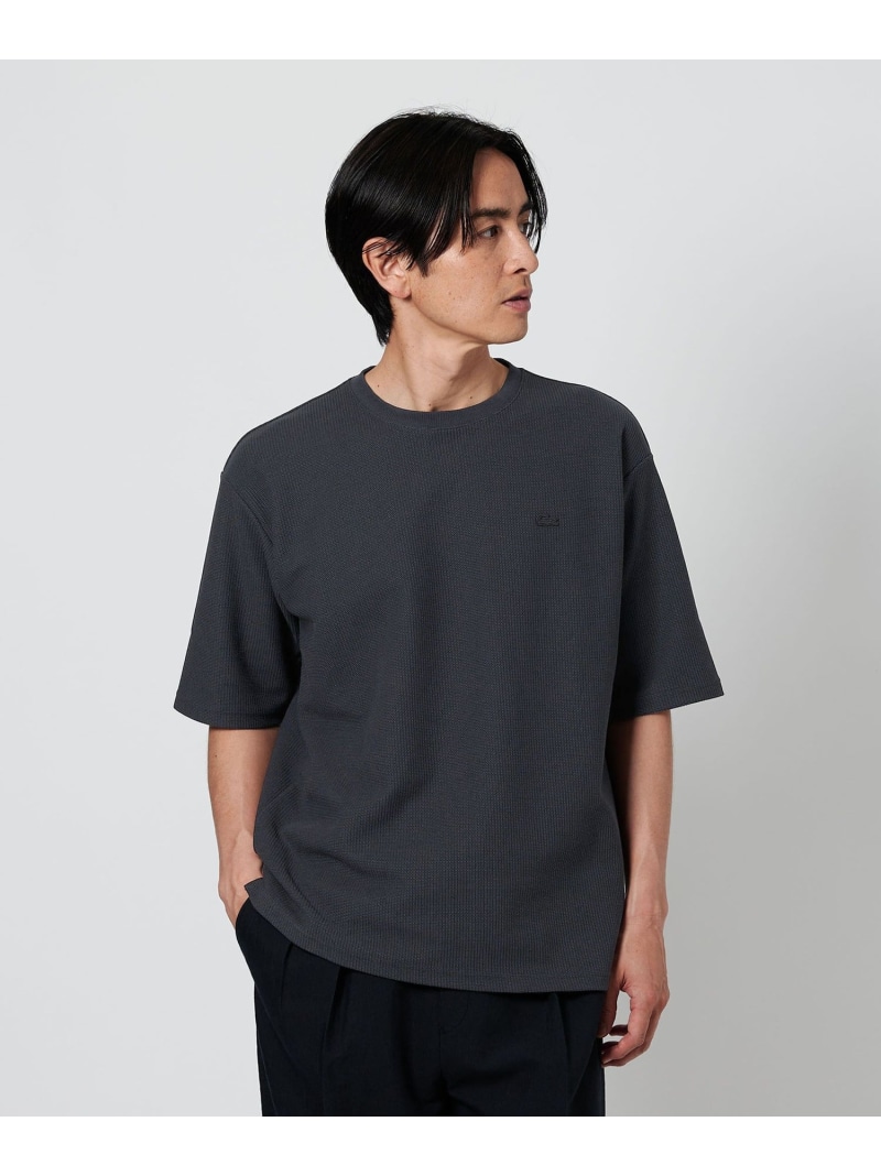 ＜LACOSTE for BEAUTY&YOUTH＞1トーン ショートスリーブ Tシャツ BEAUTY&YOUTH UNITED ARROWS ビューティー＆ユース　ユナイテッドアローズ トップス カットソー・Tシャツ ネイビー グレー ブルー ピンク ホワイト【送料無料】[ Fashion]