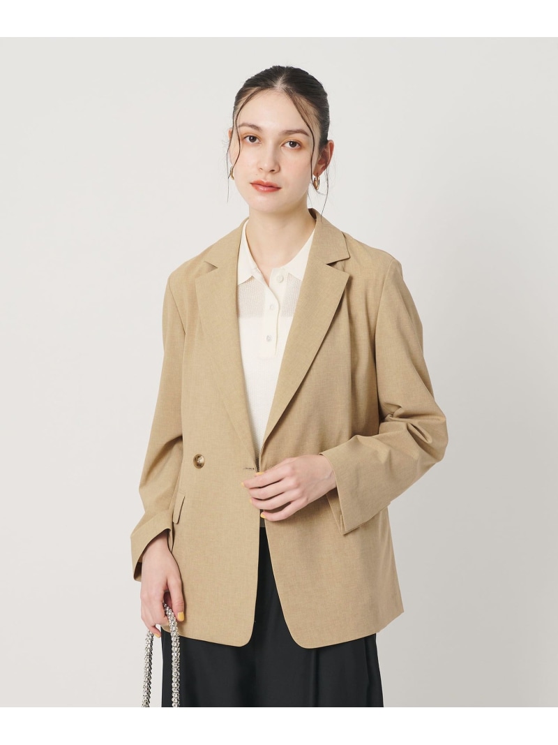 【SALE／15%OFF】ポリエステル ダブル上衣 吸水速乾 防シワ ウォッシャブル BEAUTY\u0026YOUTH UNITED ARROWS もの言う花＆若い衆 ユナイテッドアローズ ジャケット・アウター テーラードジャケット・ブレザー ベージュ【RBA_E】【貨物輸送無料】[ Fashion]