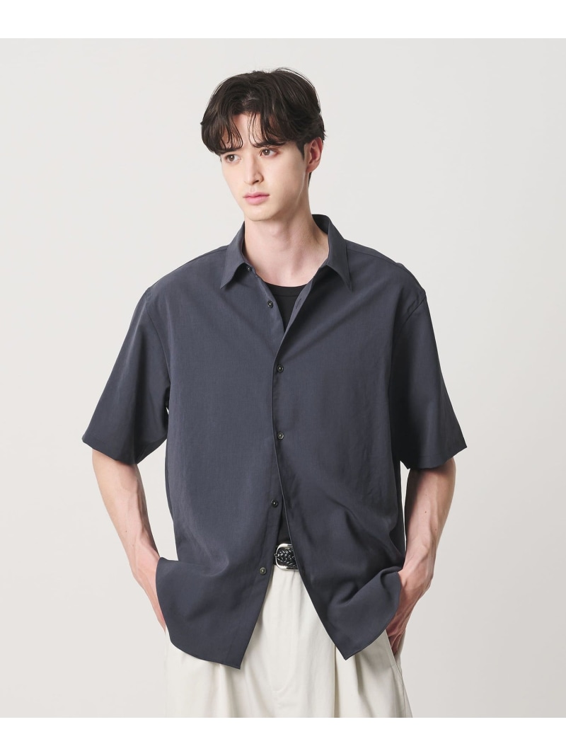 ライト ウェーブ トリクシオン レギュラー シャツ GRANDE TAPERD型 BEAUTY&YOUTH UNITED ARROWS ビューティー＆ユース　ユナイテッドアローズ トップス シャツ・ブラウス グレー グリーン ブルー【送料無料】[ Fashion]｜BEAUTY＆YOUTH UNITED ARROWS