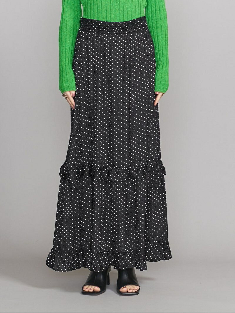 Ne Quittez Youth ロングスカート ビューティ Arrows Pas ドットフリル Beauty United