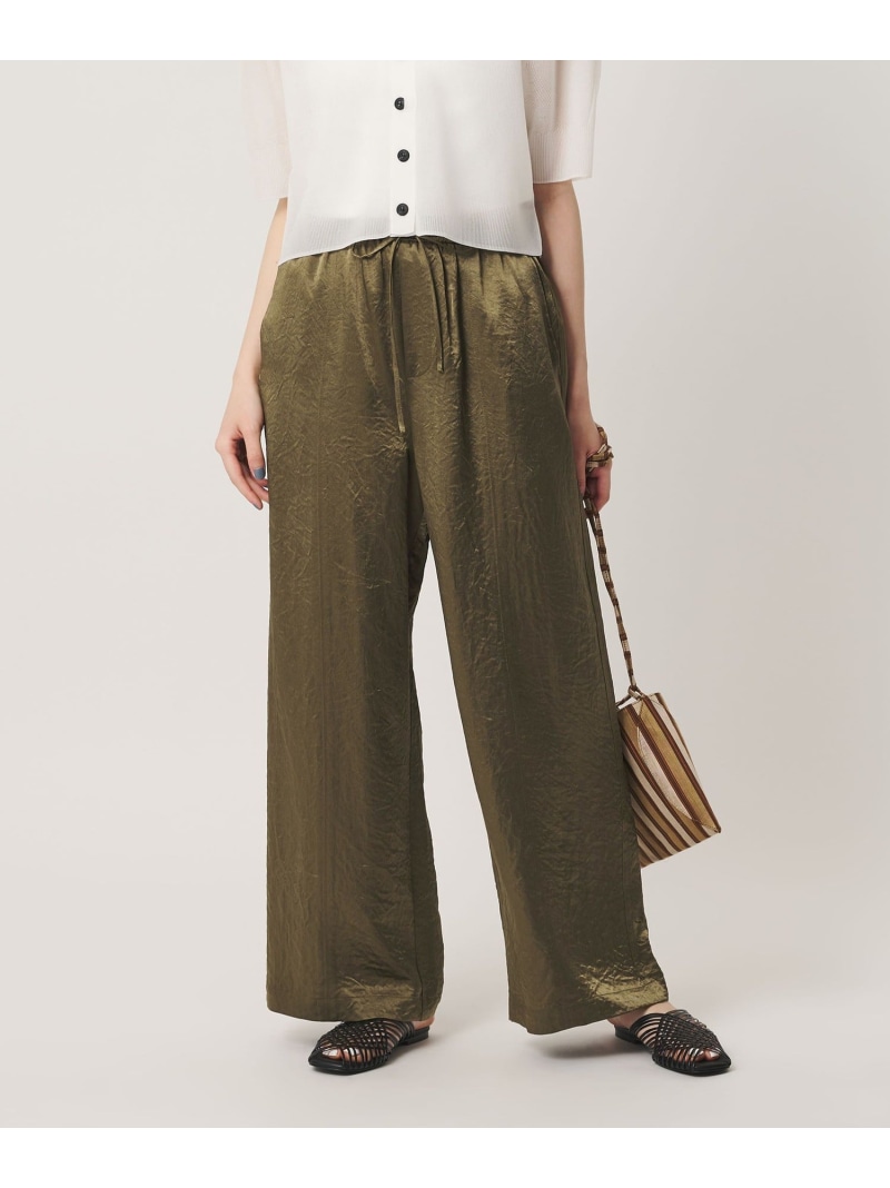 【SALE／20%OFF】アセテート繻子 広広とした イージーパンツ ウォッシャブル BEAUTY\u0026YOUTH UNITED ARROWS もの言う花＆若い衆 ユナイテッドアローズ ズボン下 余分の物のズボン下 黒いこと 緑であること【RBA_E】【貨物輸送無料】[ Fashion]