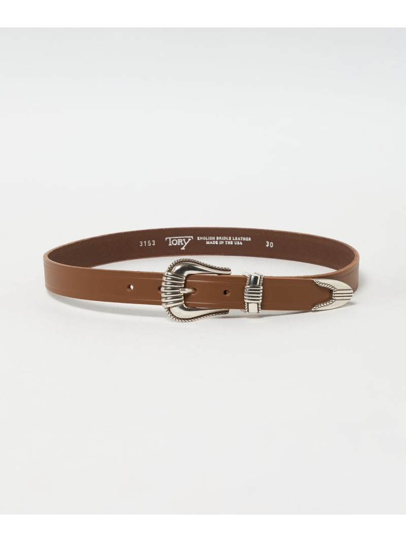 ＜TORY LEATHER＞レザー ウェスタン ベルト BEAUTY&YOUTH UNITED ARROWS ビューティー＆ユース　ユナイテッドアローズ ファッション雑貨 ベルト ブラック ブラウン グリーン【送料無料】[ Fashion]