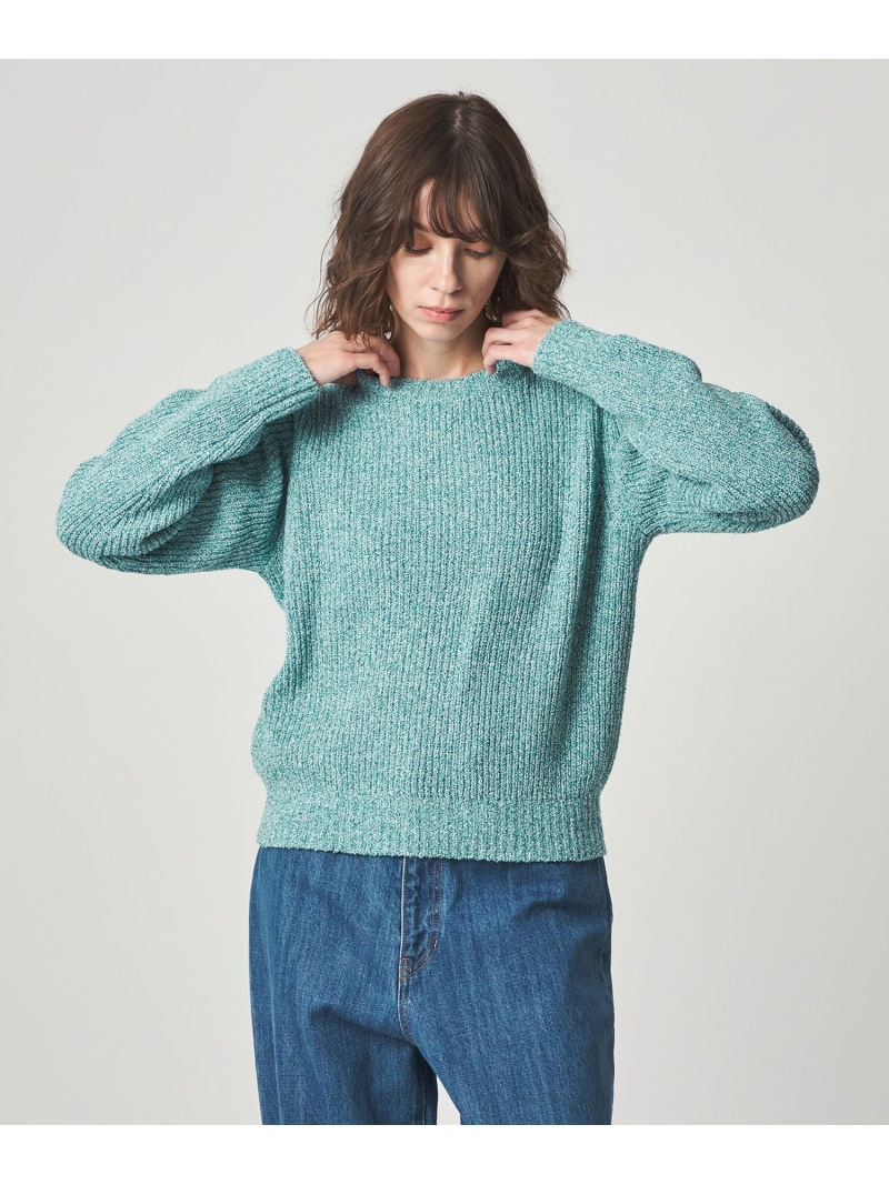 ＜Steven Alan＞ブークレヤーン 編み物 ティーシャツ Steven Alan もの言う花＆若い衆 ユナイテッドアローズ トップス 編み物 黄み【貨物輸送無料】[ Fashion] レディースファッション-セーター-トップス