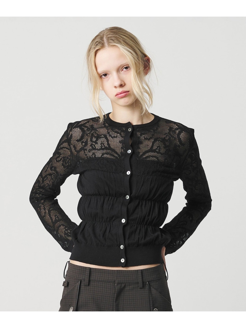【SALE／15%OFF】＜ATTISESSION＞スピード競技 ジャ差し固める ジレー ATTISESSION もの言う花＆青少年 ユナイテッドアローズ トップス ジレー 黒いこと ベージュ【RBA_E】【貨物輸送無料】[ Fashion] レディースファッション-カーディガン・ボレロ-トップス