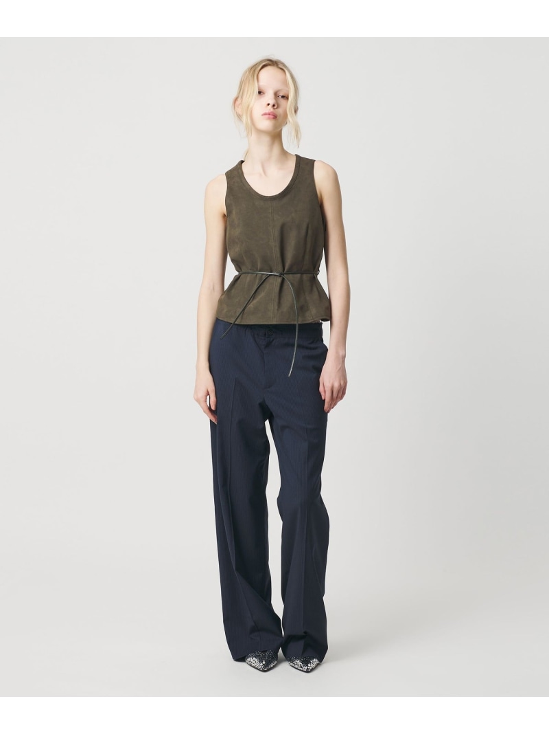【SALE／30%OFF】＜ATTISESSION＞スエードライク ナローベルト トップス ATTISESSION もの言う花＆若い衆 ユナイテッドアローズ トップス より良い・ジレ 緑であること パープル【RBA_E】【貨物輸送無料】[ Fashion]