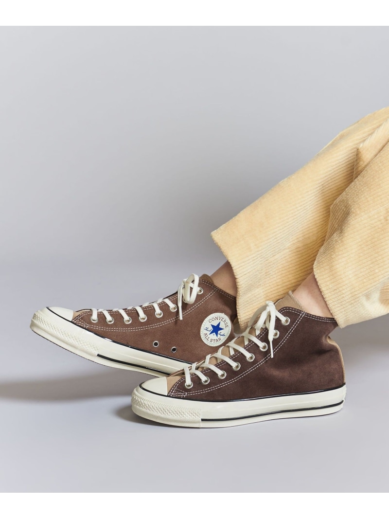 【別注】＜CONVERSE＞ALL STAR US パッチワーク ハイカット/スニーカー BEAUTY&YOUTH UNITED ARROWS ビューティー＆ユース　ユナイテッドアローズ シューズ・靴 スニーカー ブラウン【送料無料】[Rakuten Fashion]画像