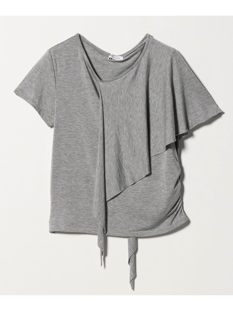 ＜ATTISESSION＞レイヤード ラップ Tシャツ ATTISESSION ビューティー＆ユース　ユナイテッドアローズ トップス カットソー・Tシャツ ホワイト グレー【送料無料】[ Fashion]｜BEAUTY＆YOUTH UNITED ARROWS