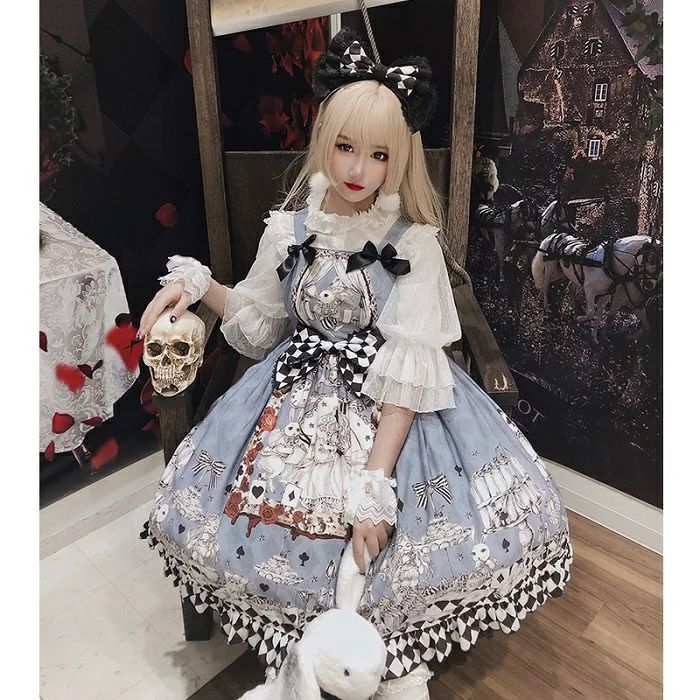 オリジナル lolita クラシカル リボン ロリータワンピース　L261＃ フロントリボンのドールロリータワンピース | Fancy ☆World