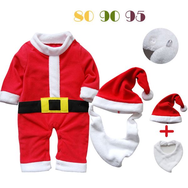 クリスマスシリーズ サンタコスプレ クリスマス サンタクロース サンタ服 ベビー服 男の子 女の子 新生児着 ぐるみ フード付き ３点セット クリスマス コスチューム 仮装 変装 パーティー クリスマスプレゼント ギフト