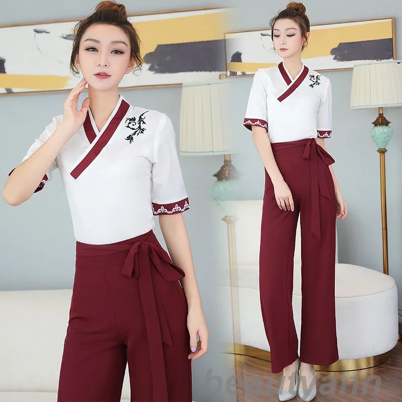 上下セットエステティック サロンウェア リラクゼーション クリニック 制服 ファンクショナルビューティー大きいサイズ  ジュエリーホテルフロント作業服  人気 エステユニフォーム サロ