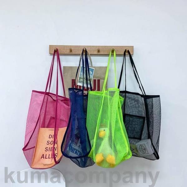 楽天市場】メッシュトートバッグ メッシュバッグ 可愛い 蛍光