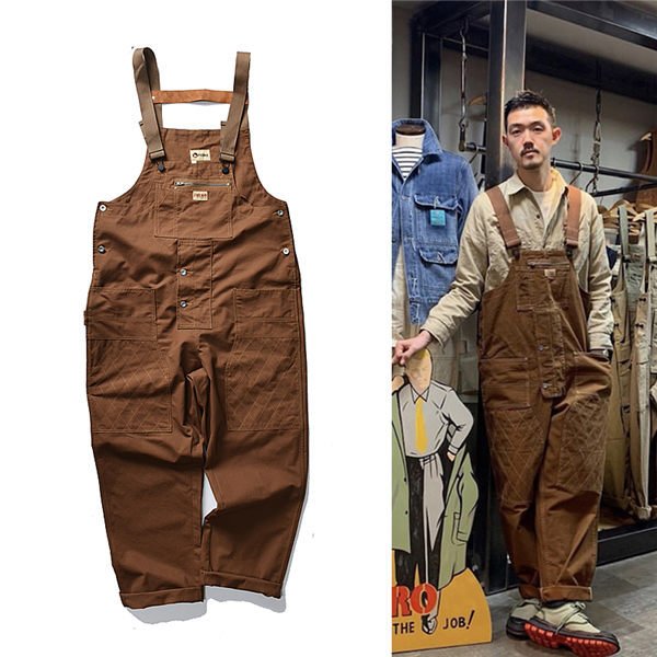 サロペット メンズ オーバーオール オールインワン 作業服 デニム ワークパンツ おしゃれ お洒落 かっこいい 人気 春夏秋 バレンタイン