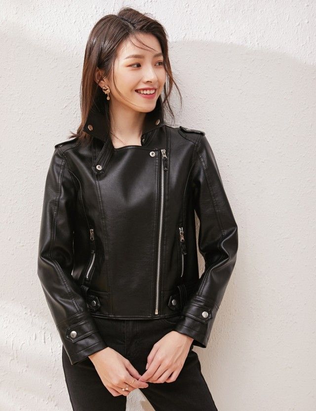 【美品 希少】INTERMEZZO レザージャケット L ゆったり 黒 着丈88 km-1103572025b_1.jpg