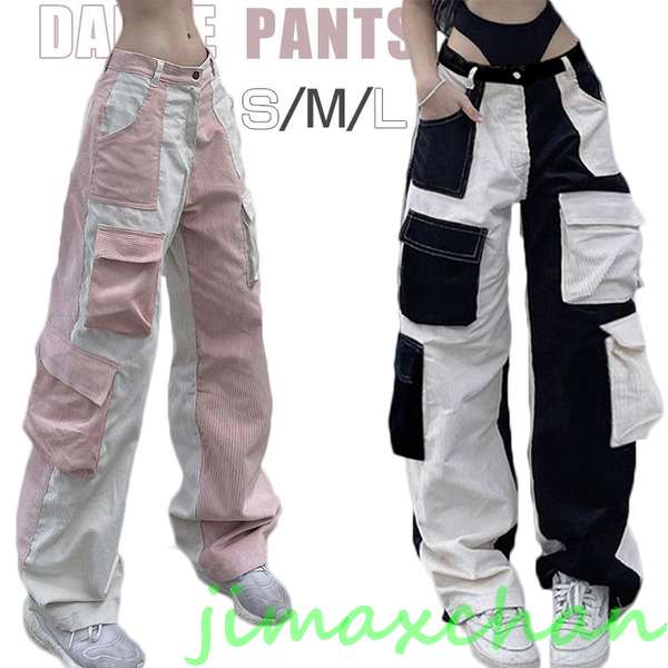 新生活 ダンス 衣装 ヒップホップ 大人 白パンツ ワイドパンツ ダンス レディース ホワイトピンク へそ出し ブラック ジャズダンス kpop衣装｜BeautyANNShop