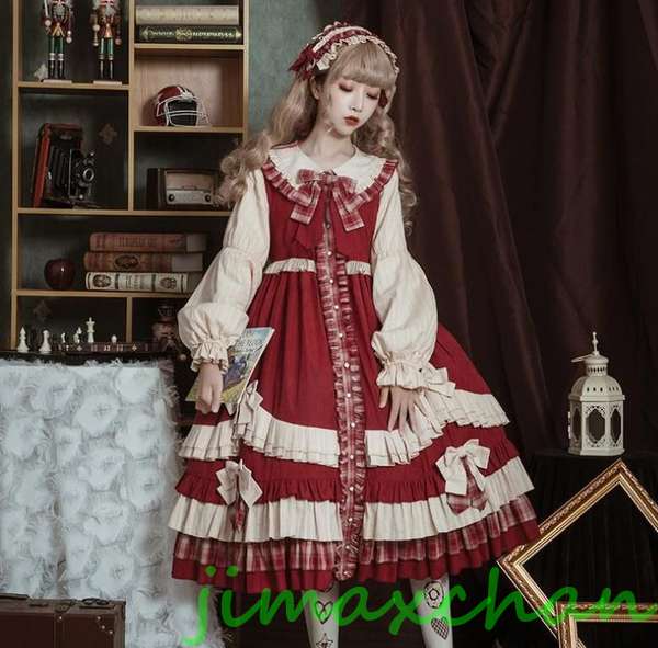 ハンドメイド　ワンピース　90cm 赤ずきん　ラス１ ハンドメイドワンピース90cm 赤ずきんラス1