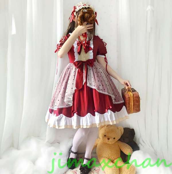新生活 サマー Lolita系 中袖/ワンピース ロリータ トップス 萌え レディース ゴスロリ ロリータファッション 変装 トップス コスプレ ハロウィン クリスマス｜BeautyANNShop