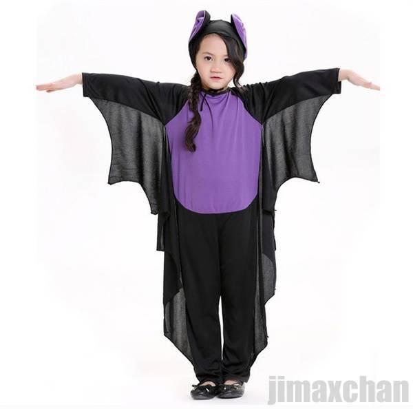 新生活 ハロウィン衣装 コスチューム コスプレ 仮装 衣装 コウモリ ハロウィン クリスマス ハロウィン気分 女の子 子供用 ワンピース パープル ブラック イベント パーティ 文化祭 S/XL
