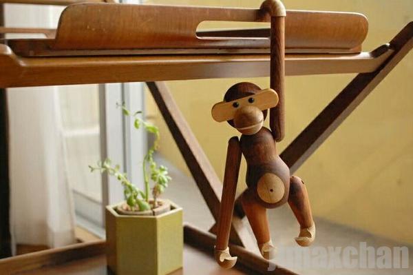 新生活 気楽 Kay Bojesen Monkey リプロダクト品 (チーク材) カイボイスン 北欧 木製オブジェ 木製玩具 置物 置き物 オブジェ 北欧インテリア インテリア雑貨 北欧デ