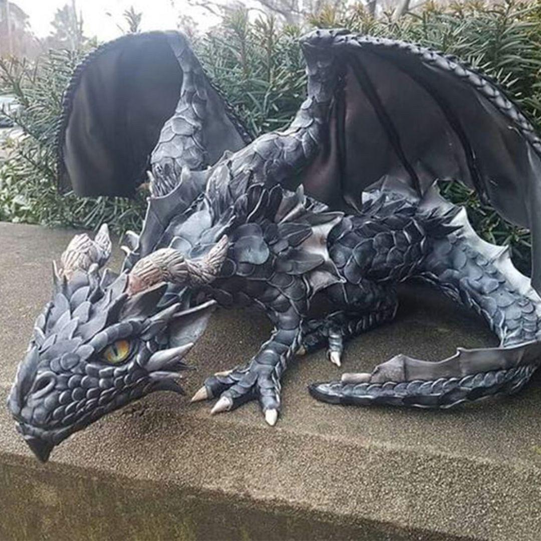 楽天市場】すわるドラゴン緑 Sitting Dragon 4ft. 強化プラスチック