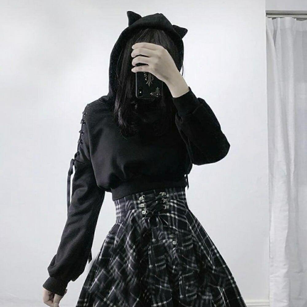 R*O様 PUTUMAYO ブラック フリル　猫耳　ボレロ　パーカー PUTUMAYO ブラック フリル 猫耳 ボレロ パーカー - メルカリ