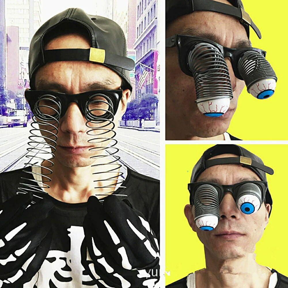 新生活 気楽 コスプレ メガネ 眼鏡 飛び出す 目玉 飛び出る 目 リアル eye アイ 本格的 誕生日 室内 置物 ハロウィン 仮装 クリスマス用品 可愛い 渋い かわいい Xmas C
