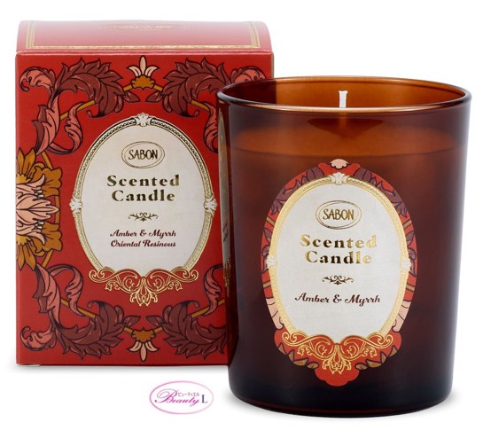 サボン SABON キャンドル アンバー＆ミルラ 180g (lm)