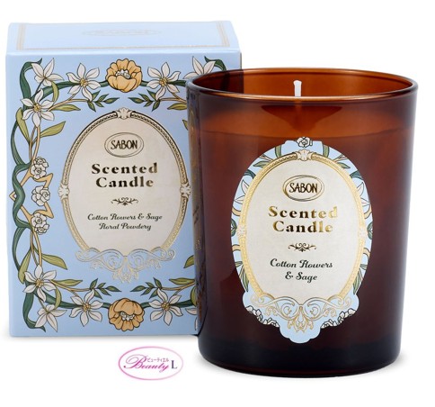 サボン SABON キャンドル コットンフラワー＆セージ 180g (lm)