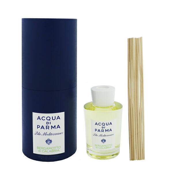 アクア デ パルマ ブルーメディテラネオ ベルガモット ディ カラブリア ルームディフューザー 180ml 送料無料 BLU MEDITERRANEO BERGAMOTTO DI CALABRIA ROOM DIFFUSER ACQUA DI PARMA｜ビューティーファクトリー・ベルモ